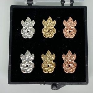 ❤️ Rose Ear Lobe Earrings Support Backs. No more dropped ears!